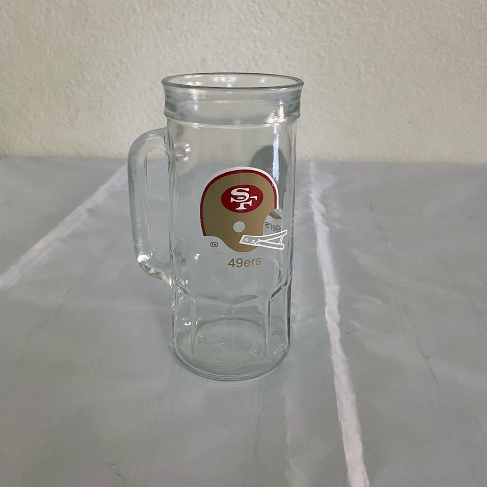49ers Glass Beer Mug/Stein
